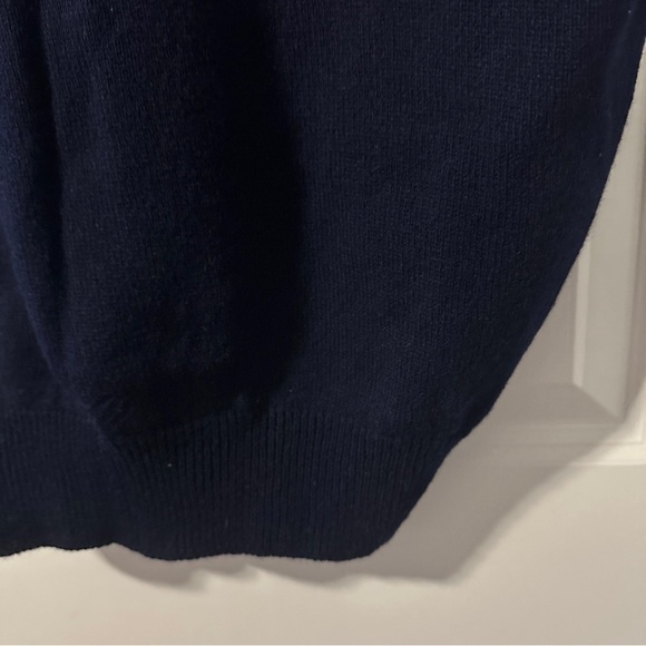 Vintage 80s/90s Eddie Bauer Navy Blue Knit V-Neck Sweater Vest Men’s Size XL - Picture 15 of 15